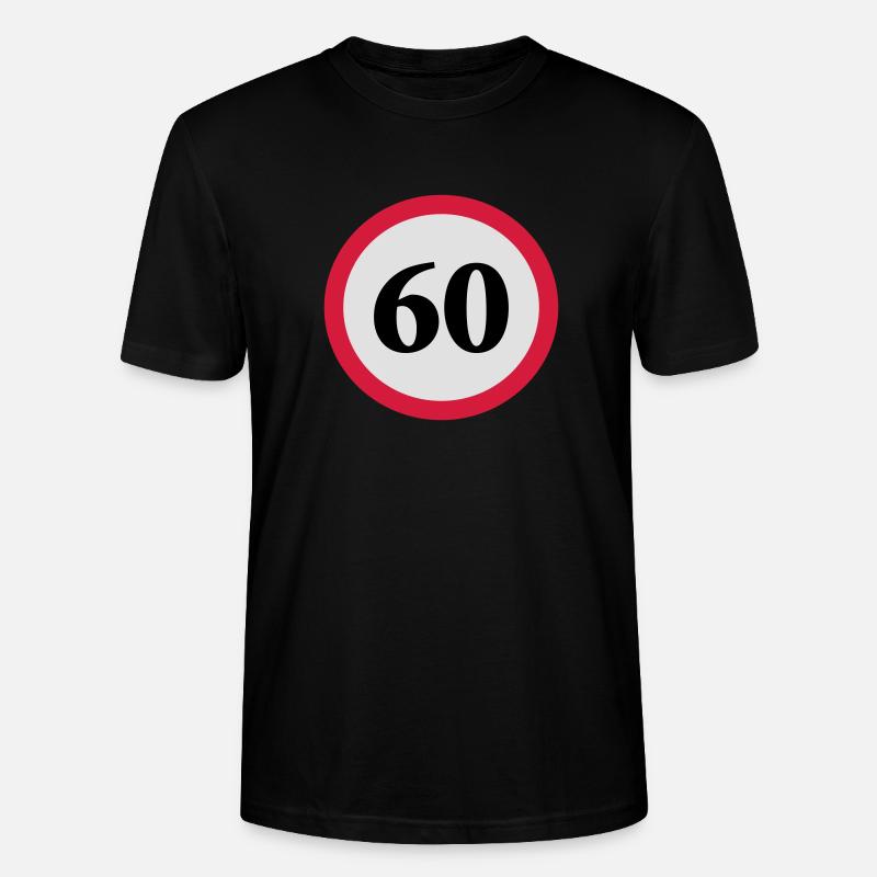 geschwindigkeitstafel_60 - Stanley/Stella Unisex Bio-T-Shirt CRAFTER - Schwarz
