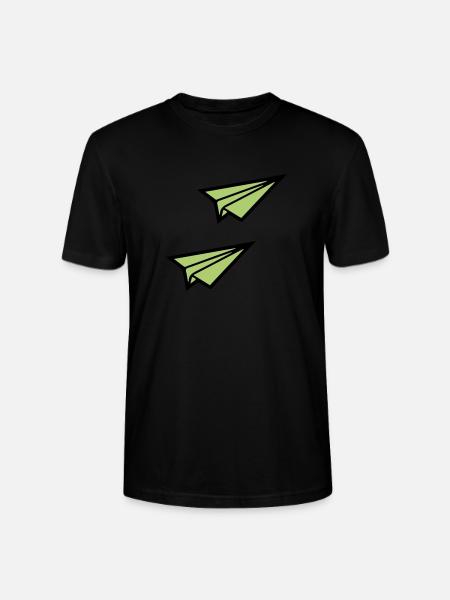 Paper Airplane 2 - Stanley/Stella CRAFTER Unisex Organic T-Shirt - black