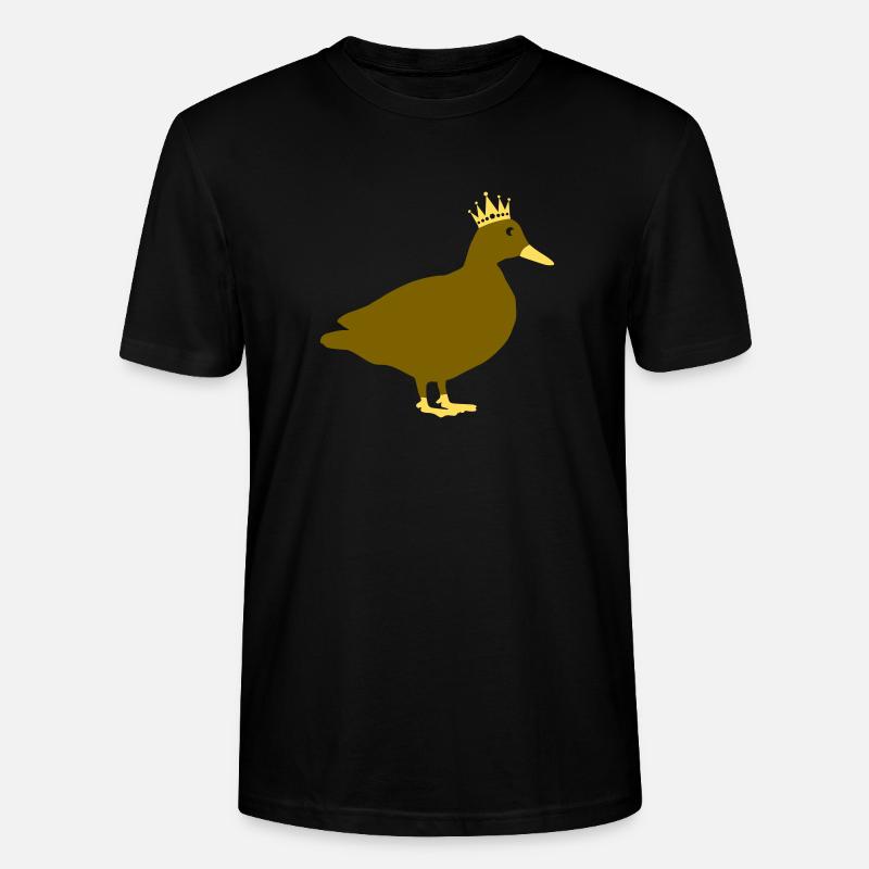 ente comic king - Stanley/Stella Unisex Bio-T-Shirt CRAFTER - Schwarz