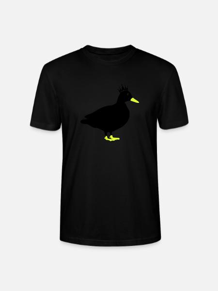 ente comic king - Stanley/Stella Unisex Bio-T-Shirt CRAFTER - Schwarz