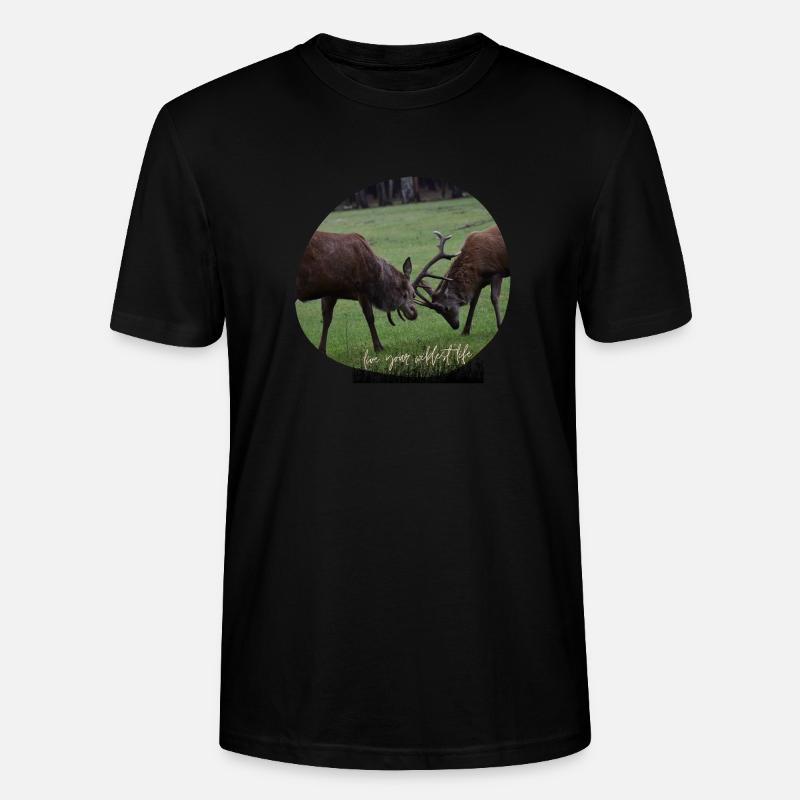 Rotwild-Liebe - Stanley/Stella Unisex Bio-T-Shirt CRAFTER - Schwarz