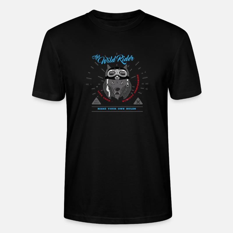 Wild Rider - Stanley/Stella Unisex Bio-T-Shirt CRAFTER - Schwarz