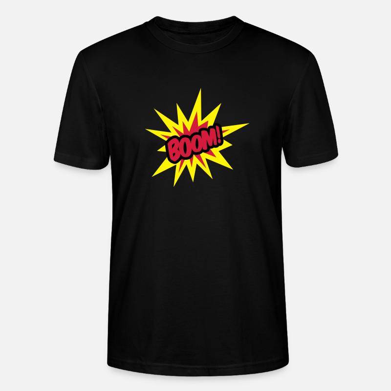 boom___f3 - Stanley/Stella Unisex Bio-T-Shirt CRAFTER - Schwarz