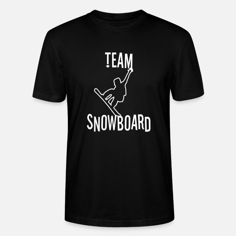 Team Snowboard - Stanley/Stella Unisex Bio-T-Shirt CRAFTER - Schwarz