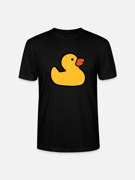 Rubber duck - Stanley/Stella CRAFTER Unisex Organic T-Shirt - black