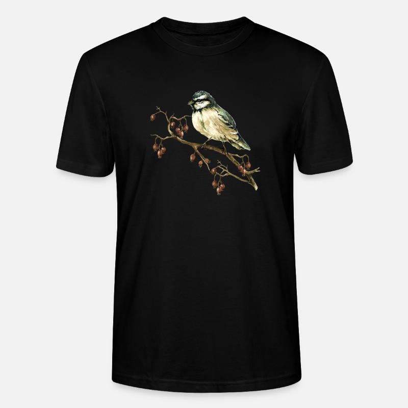 Bunter Vogel - Stanley/Stella Unisex Bio-T-Shirt CRAFTER - Schwarz