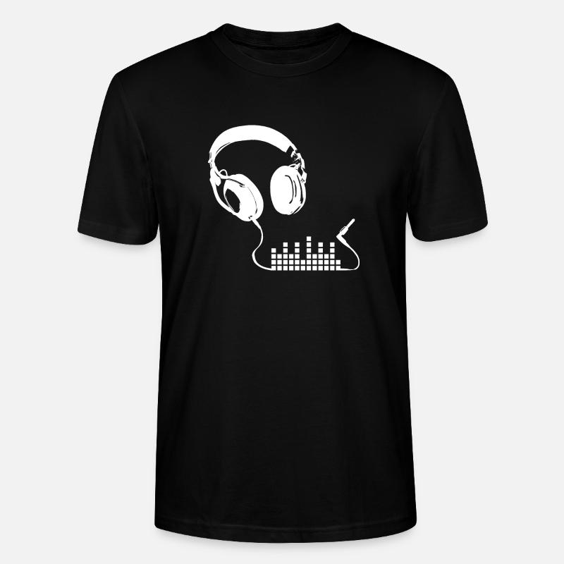 Kopfhörer Trippy Glitch Equalizer - Stanley/Stella Unisex Bio-T-Shirt CRAFTER - Schwarz