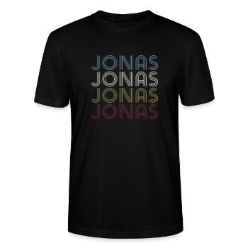 Jonas Jonas Jonas Jonas - Stanley/Stella CRAFTER Unisex Organic T-Shirt - black - Front - Alina (178cm) & Michal (187cm)