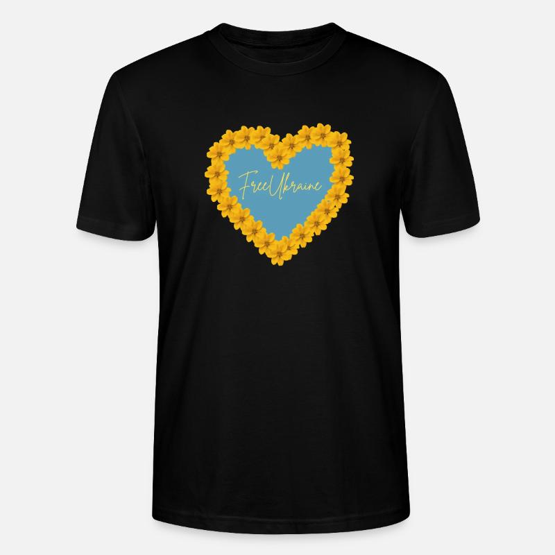 Free Ukraine - Stanley/Stella Unisex Bio-T-Shirt CRAFTER - Schwarz
