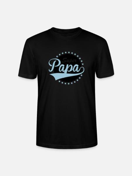Super Papa - Stanley/Stella Unisex Bio-T-Shirt CRAFTER - Schwarz
