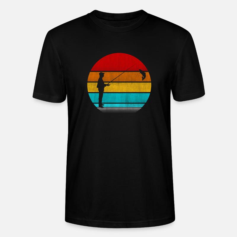 pêche - T-shirt bio CRAFTER Stanley Stella Unisexe - noir