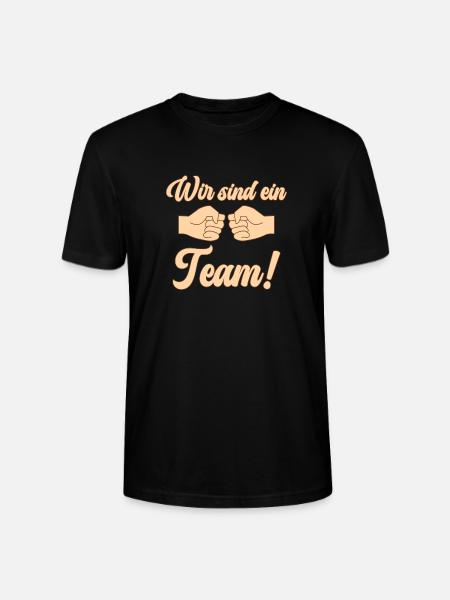 Wir sind ein Team - Stanley/Stella Unisex Bio-T-Shirt CRAFTER - Schwarz