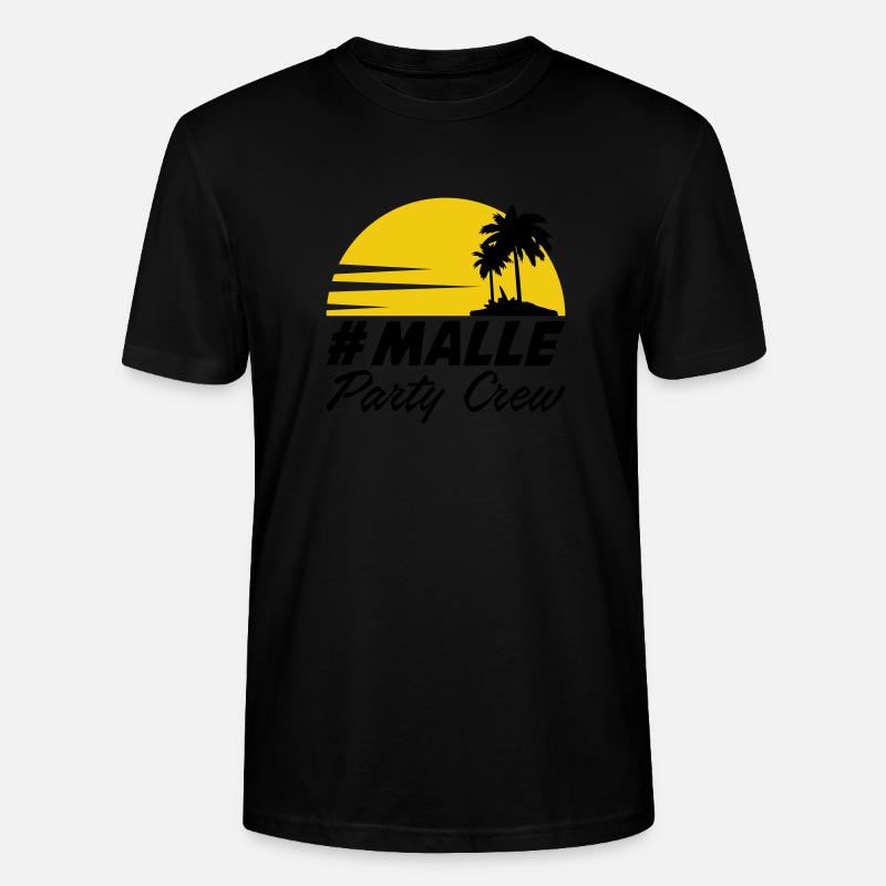 malle party crew - Stanley/Stella Unisex Bio-T-Shirt CRAFTER - Schwarz