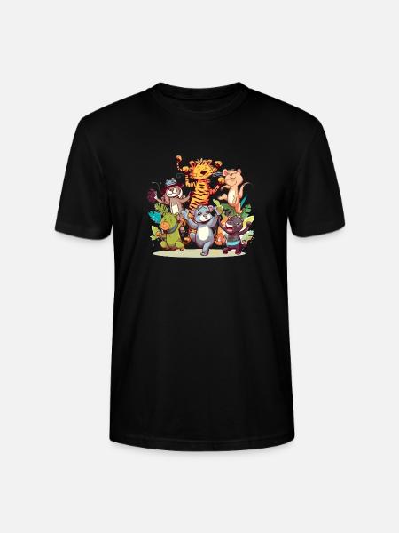 Animals in madness n°2 - Stanley/Stella CRAFTER Unisex Organic T-Shirt - black