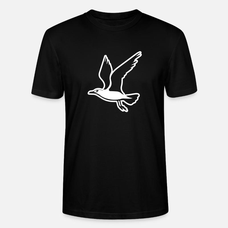 Möwe - Stanley/Stella Unisex Bio-T-Shirt CRAFTER - Schwarz