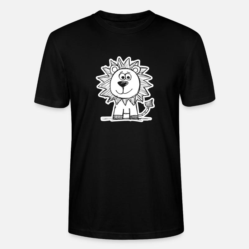 Leone Testa di leone - Maglietta unisex ecologica CRAFTER di Stanley/Stella - nero