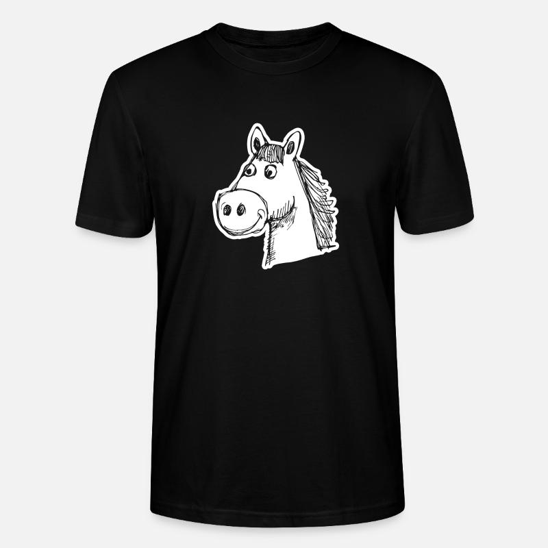 Cheval Chevaux Équitation Cavalier - T-shirt bio CRAFTER Stanley Stella Unisexe - noir
