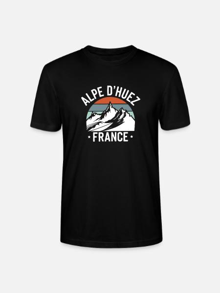 Alpe d'Huez - France - T-shirt bio CRAFTER Stanley Stella Unisexe - noir