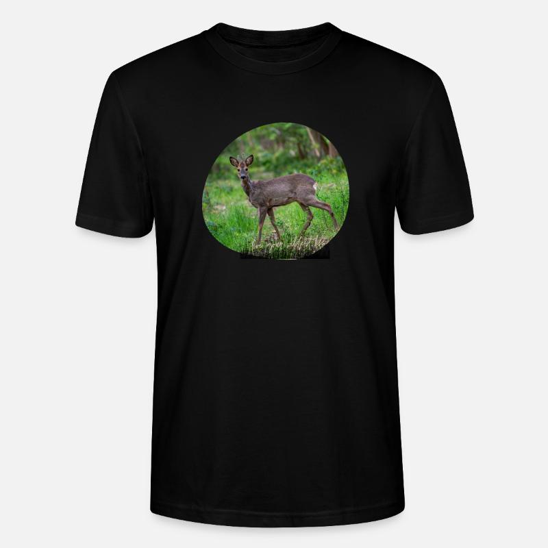 Rehbock - Stanley/Stella Unisex Bio-T-Shirt CRAFTER - Schwarz