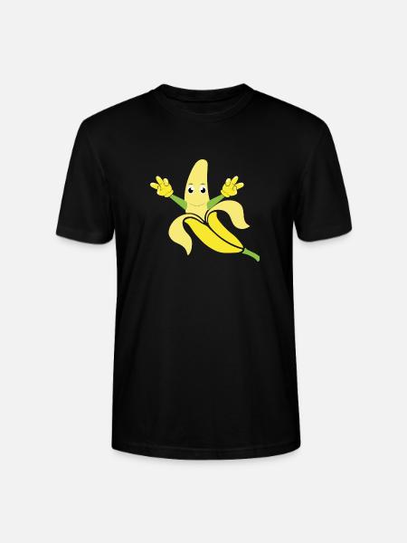 funny banana - Stanley/Stella CRAFTER Unisex Organic T-Shirt - black