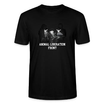A.L.F. - Stanley/Stella Unisex Bio-T-Shirt CRAFTER - Schwarz - Vorne - Alina (178cm) & Michal (187cm)