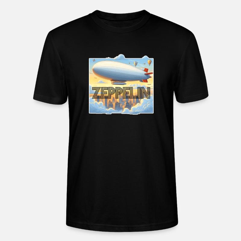 Zeppelin Luftschiff - Stanley/Stella Unisex Bio-T-Shirt CRAFTER - Schwarz