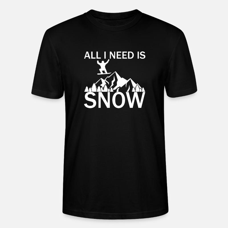 Snowboard Snowboarder - Stanley/Stella Unisex Bio-T-Shirt CRAFTER - Schwarz