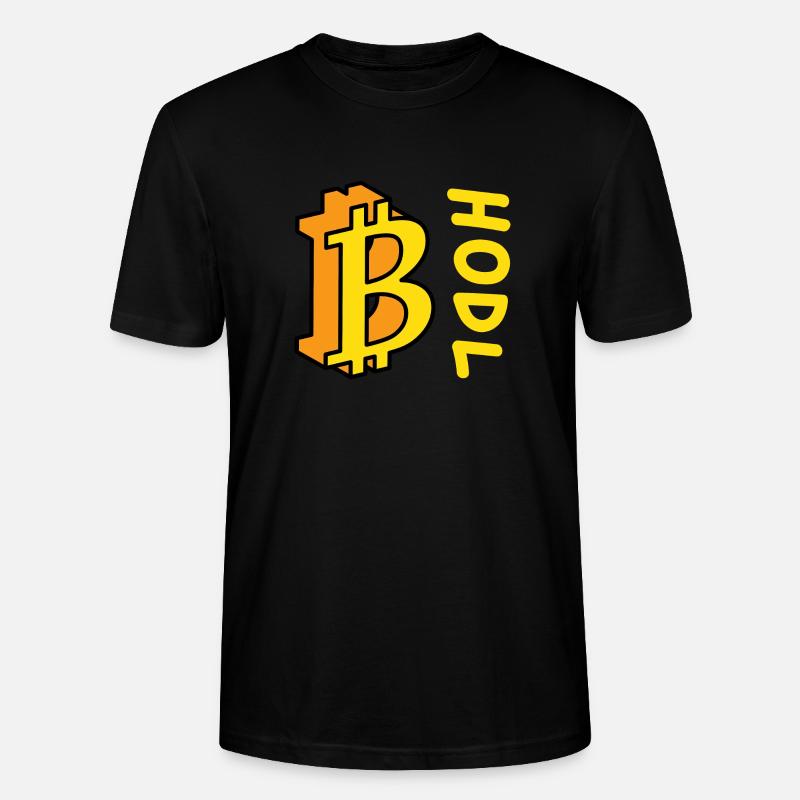 Bitcoin BTC HODL Comics Style - T-shirt bio CRAFTER Stanley Stella Unisexe - noir