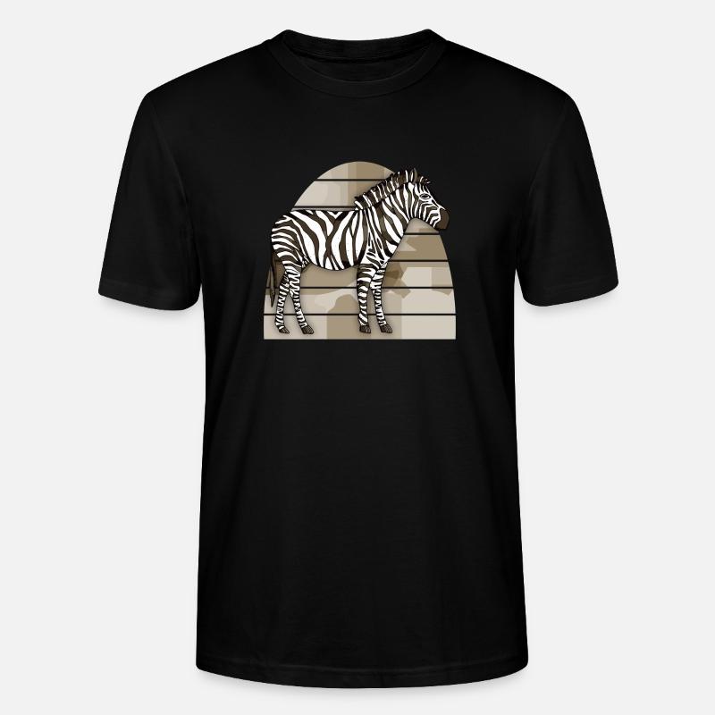 Zebra - Stanley/Stella Unisex Bio-T-Shirt CRAFTER - Schwarz