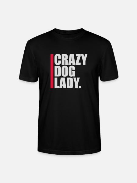 Crazy Dog Lady citat - Stanley Stella CRAFTER unisex økologisk-T-shirt - sort