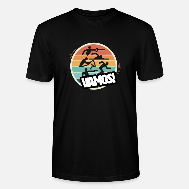 Vamos pentathlon moderne rétro - T-shirt bio CRAFTER Stanley Stella Unisexe - noir