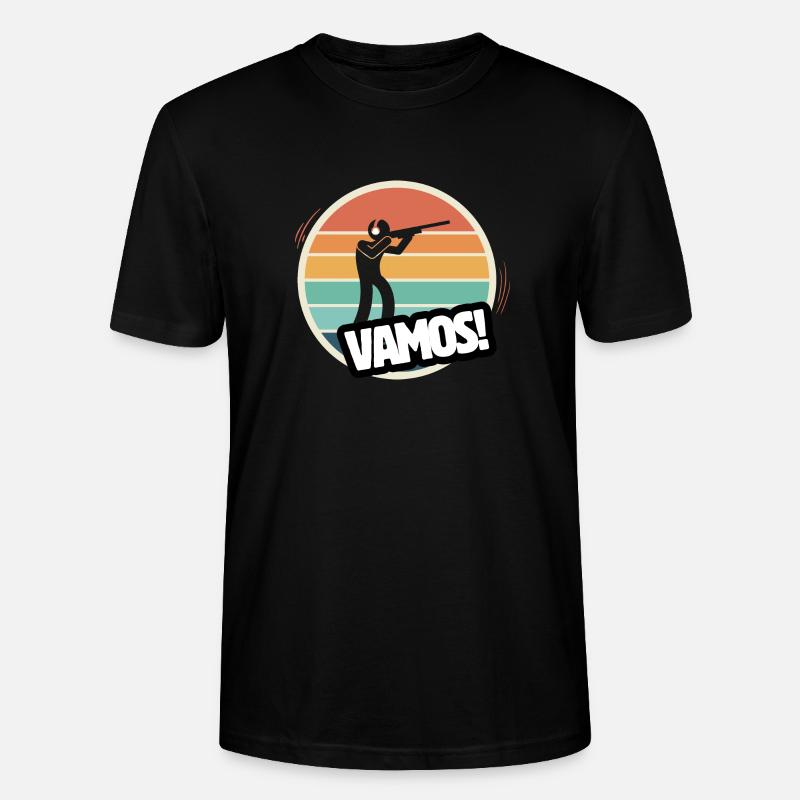 Vamos Titte Retro - Stanley/Stella Unisex Bio-T-Shirt CRAFTER - Schwarz