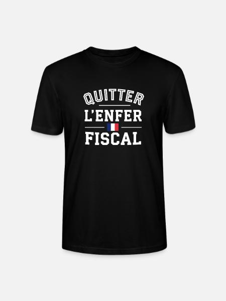 Quitter l'enfer fiscal - T-shirt bio CRAFTER Stanley Stella Unisexe - noir