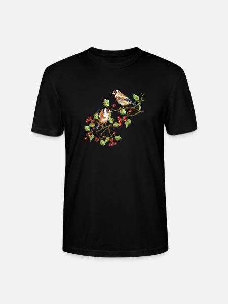 Bunte Vögel - Stanley/Stella Unisex Bio-T-Shirt CRAFTER - Schwarz
