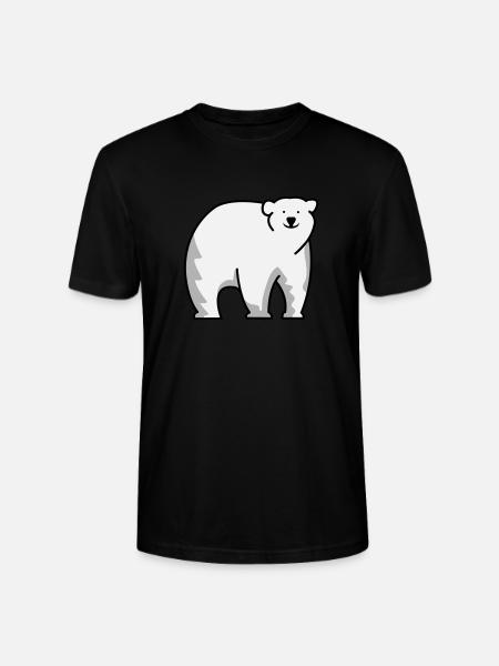 Eisbär - Stanley/Stella Unisex Bio-T-Shirt CRAFTER - Schwarz