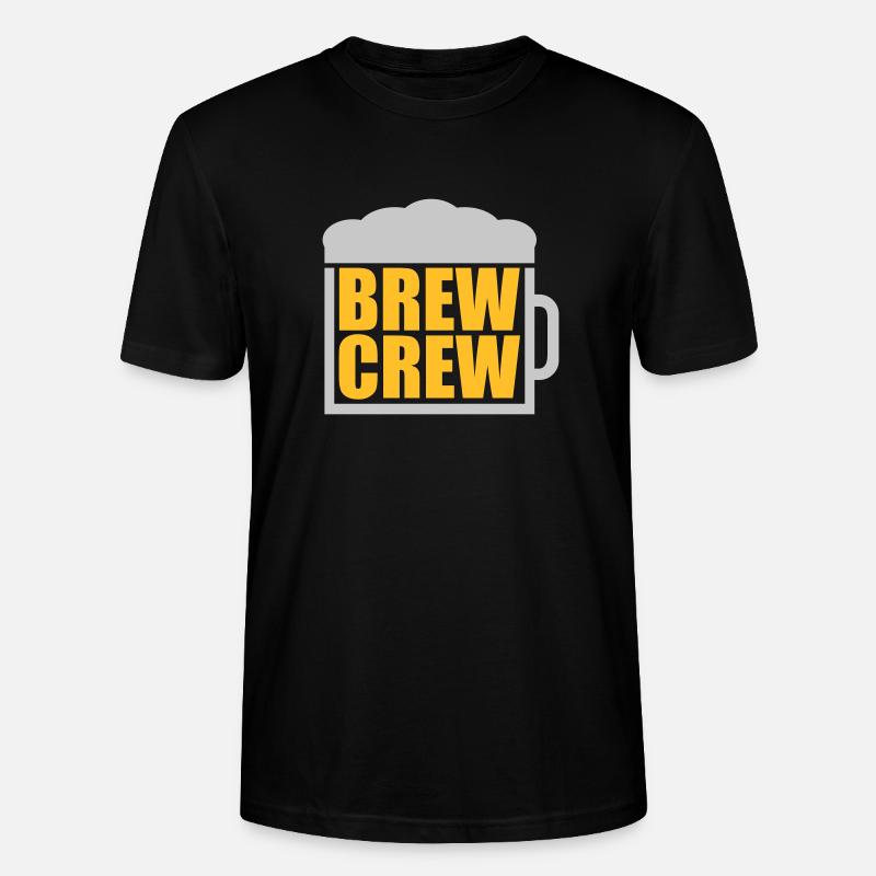 Bierglas Spruch Brew Crew - Stanley/Stella Unisex Bio-T-Shirt CRAFTER - Schwarz