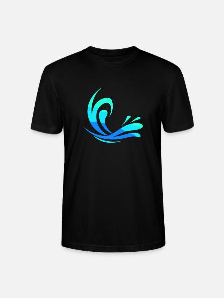 Eau - T-shirt bio CRAFTER Stanley Stella Unisexe - noir