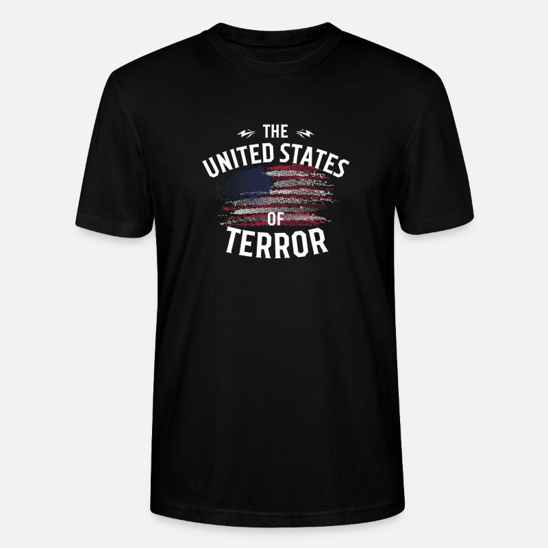 Les États-Unis de la terreur - T-shirt bio CRAFTER Stanley Stella Unisexe - noir