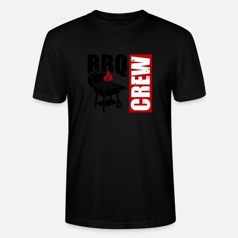 BBq d’équipage de gril - T-shirt bio CRAFTER Stanley Stella Unisexe - noir