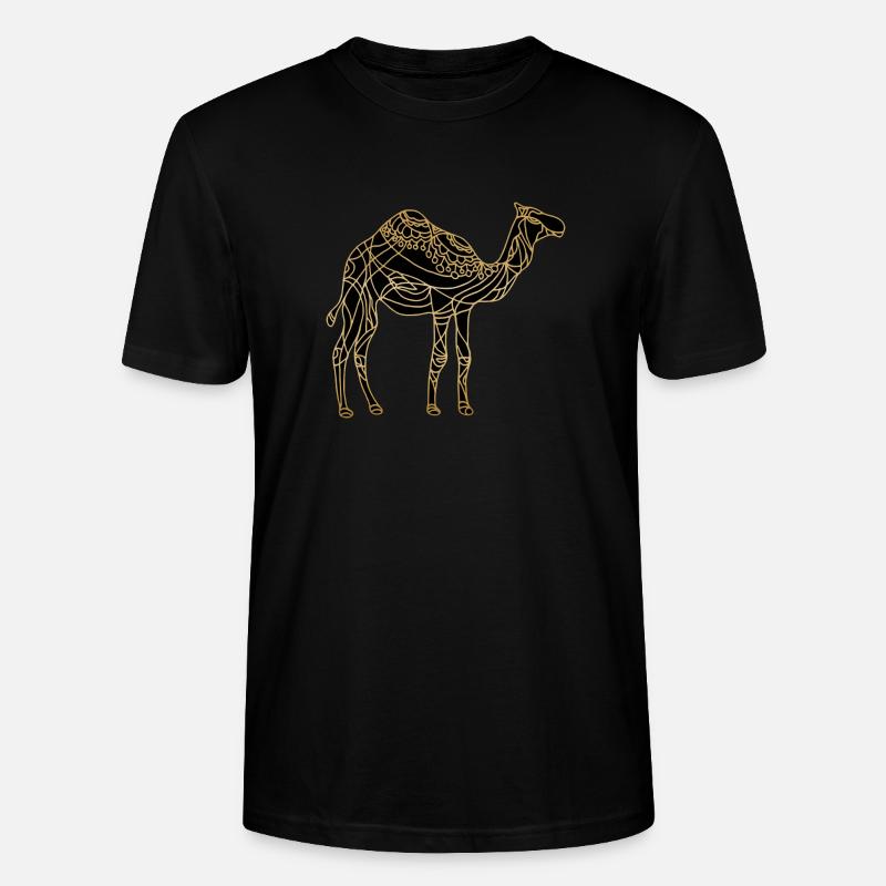 Kamel - Stanley/Stella Unisex Bio-T-Shirt CRAFTER - Schwarz