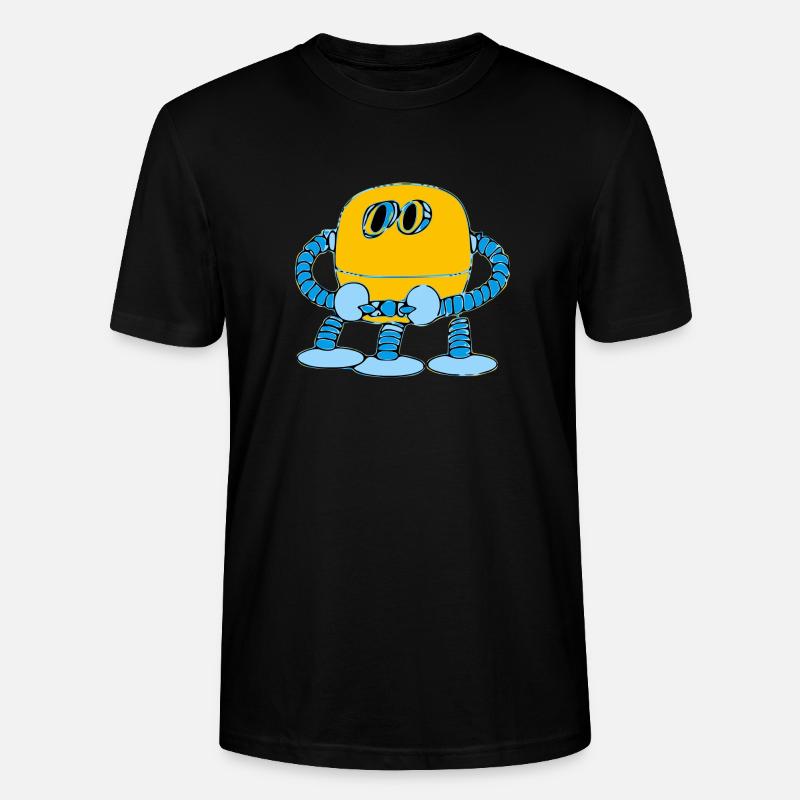 R3D4 der kleine Roboter - Stanley/Stella Unisex Bio-T-Shirt CRAFTER - Schwarz