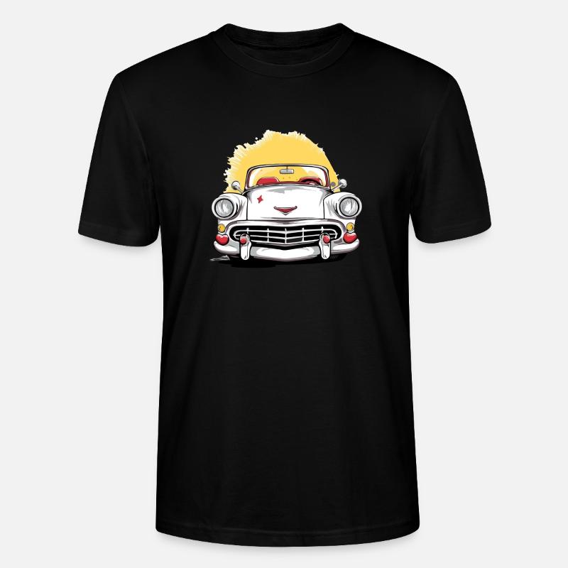 Weißes Cabriolet - Stanley/Stella Unisex Bio-T-Shirt CRAFTER - Schwarz