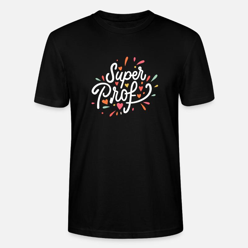 Super prof - T-shirt bio CRAFTER Stanley Stella Unisexe - noir