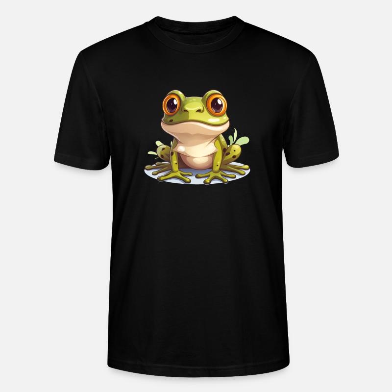 Grenouille Logo mignon - T-shirt bio CRAFTER Stanley Stella Unisexe - noir