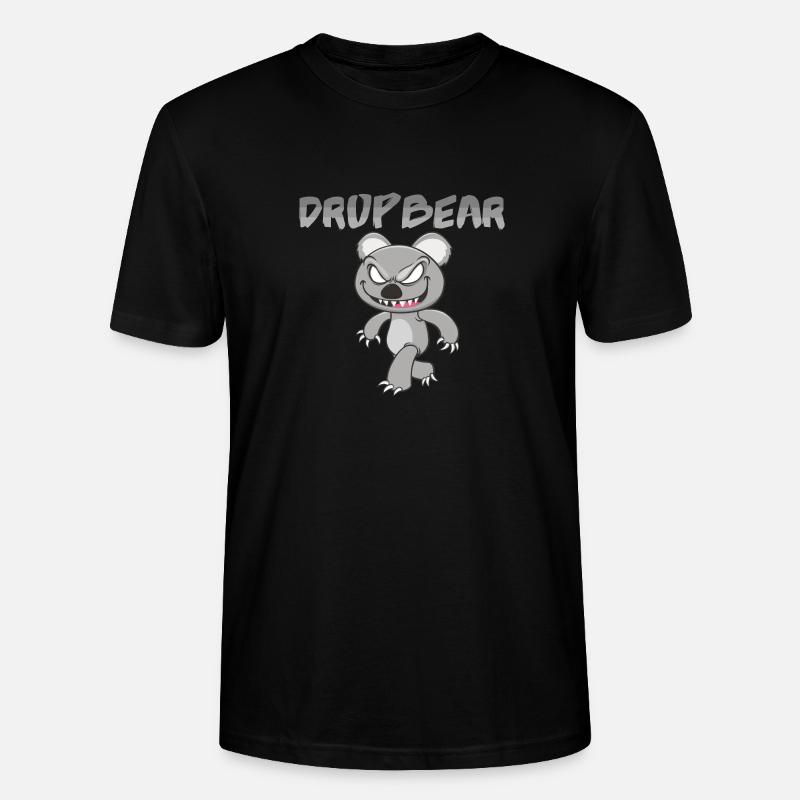 Drop Bear Drop Bear - Stanley/Stella CRAFTER Unisex Organic T-Shirt - black