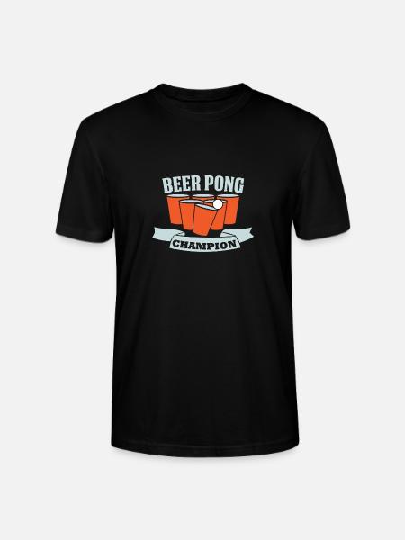 Beerpong - Stanley/Stella Unisex Bio-T-Shirt CRAFTER - Schwarz