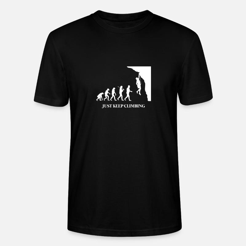Evolution Escalade - T-shirt bio CRAFTER Stanley Stella Unisexe - noir