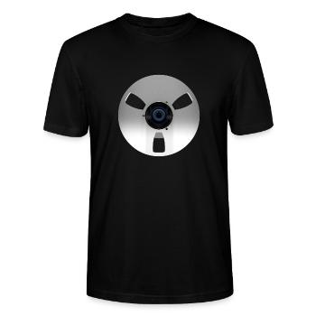 REEL TO REEL - Stanley/Stella Unisex Bio-T-Shirt CRAFTER - Schwarz - Vorne - Alina (178cm) & Michal (187cm)