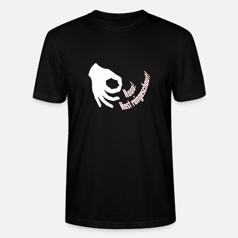Hast reingeschaut - Stanley/Stella Unisex Bio-T-Shirt CRAFTER - Schwarz