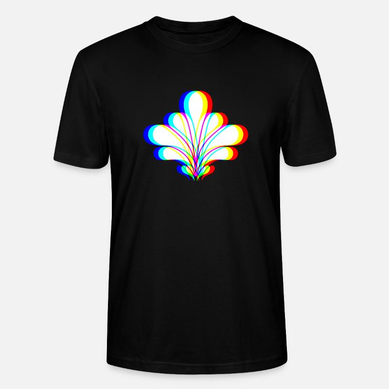 EDM - Blume - Glitch Rave Style - Stanley/Stella Unisex Bio-T-Shirt CRAFTER - Schwarz
